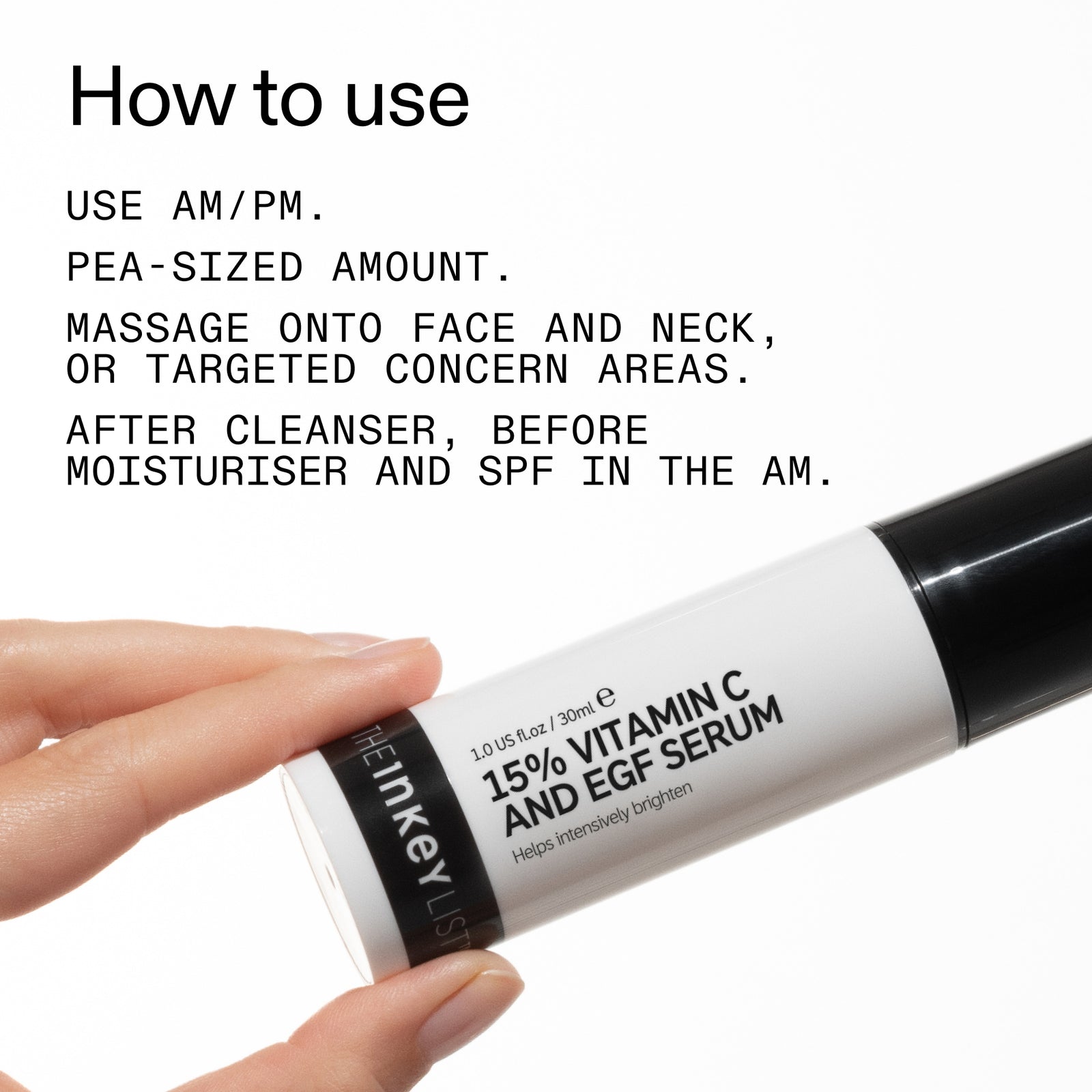 How to use 15% Vitamin C + EGF Serum