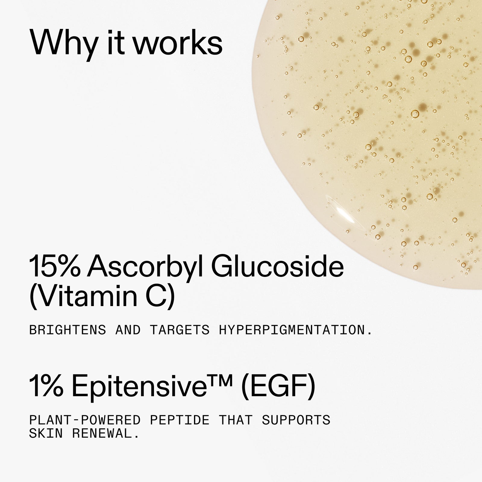 Ingredients in 15% Vitamin C + EGF Serum