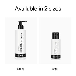 available in 2 sizes: Hydrating Cream-to-Milk Cleanser - 50ml & 240ml