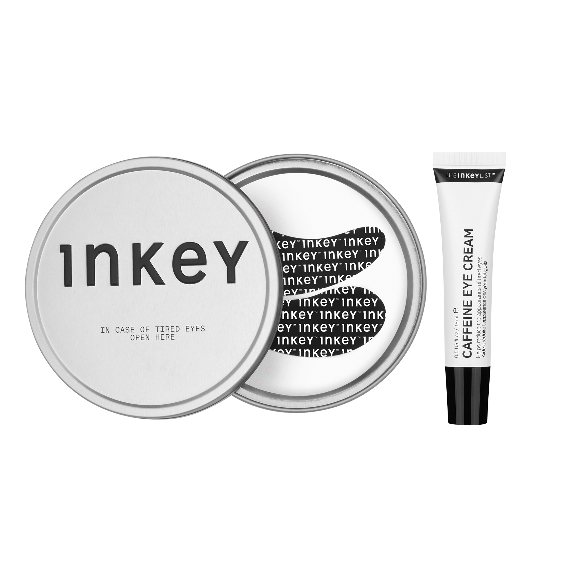 Reusable Eye Patches & Caffeine Eye Cream | INKEY