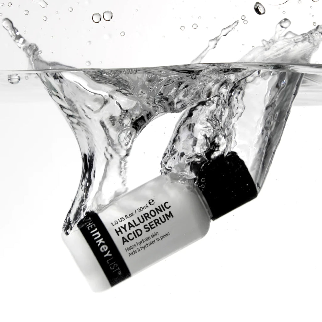 Hyaluronic Acid Bottle in water
