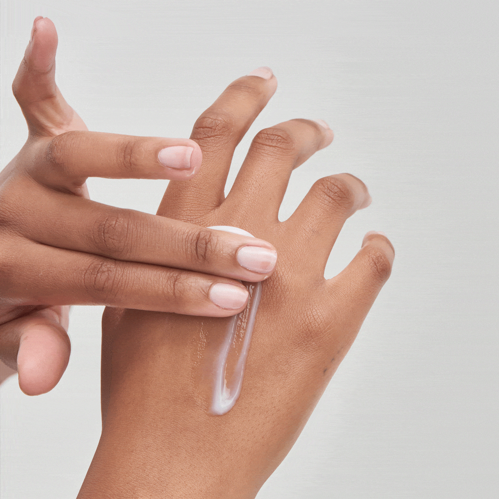 Ceramide Night Treatment on the back of hand