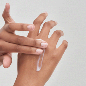 Ceramide Night Treatment on the back of hand
