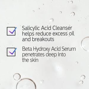 Deep Cleanse Duo ingredient checklist overlay on a goop texture shot