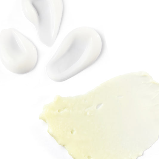 The Tired Eyes Duo goop/ texture shot against a white background