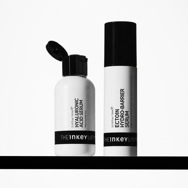 HA serum and Ectoin serum bottles