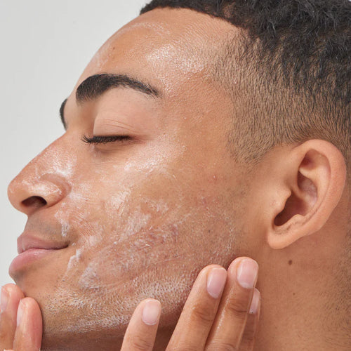 close up of a mans face