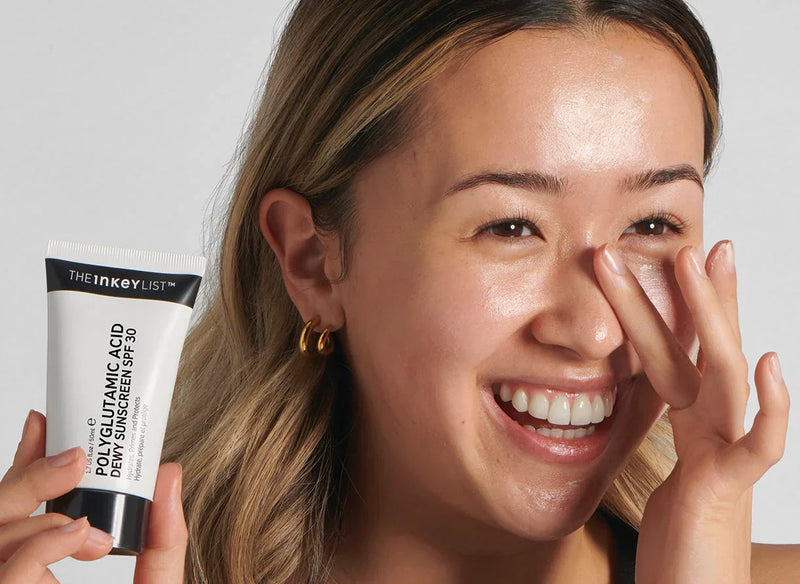 Woman holding SPF