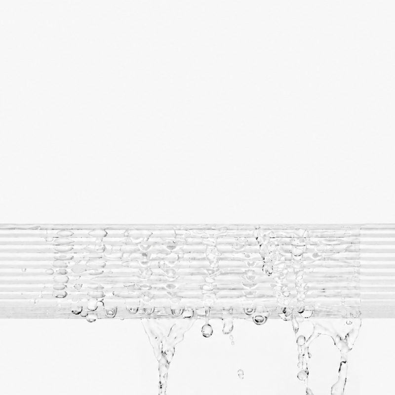 Water on a ledge