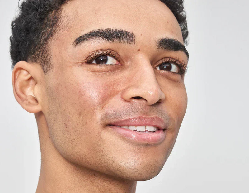 man looking into the camera