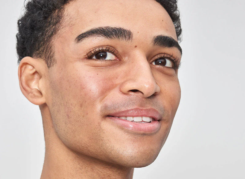 close up of mans face