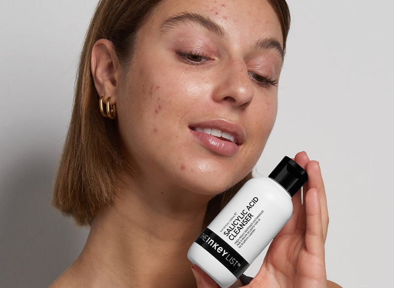 Dry skin and acne: what you need to know model shot blog cover