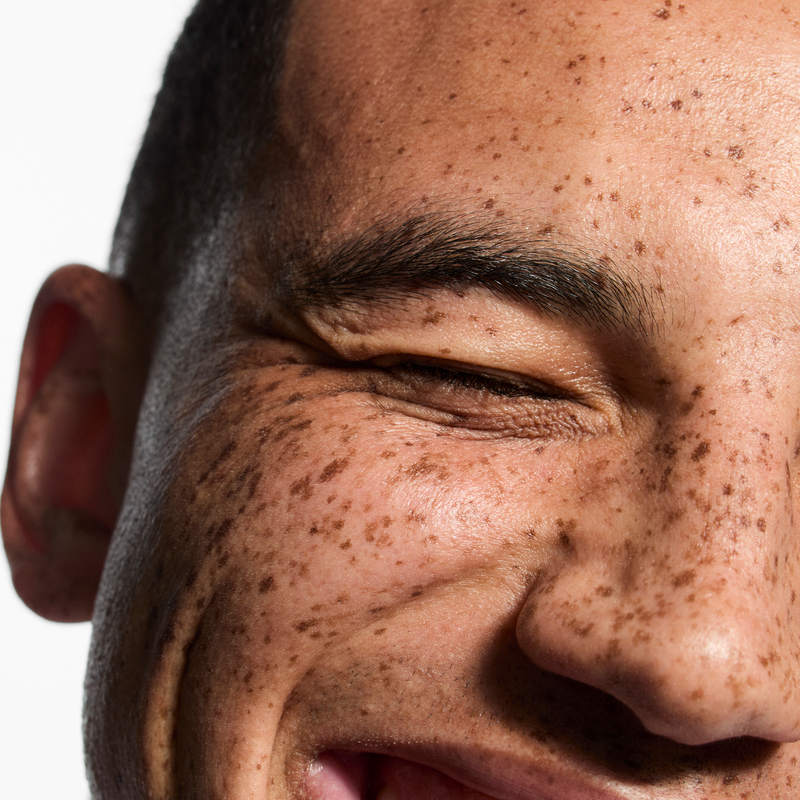 Close up of mans face