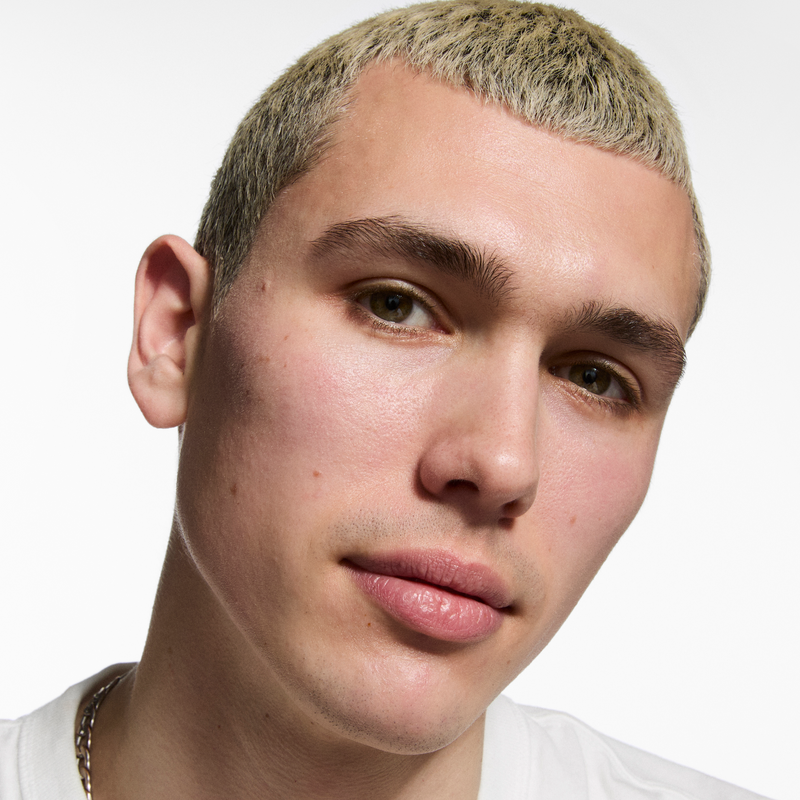 man looking into the camera