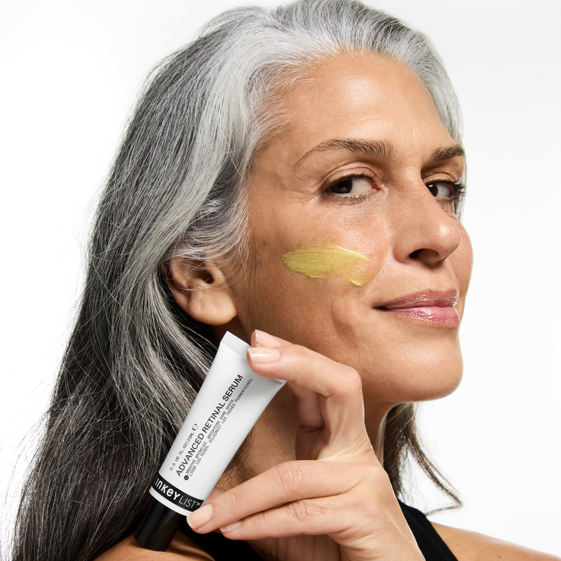 Woman with retinol
