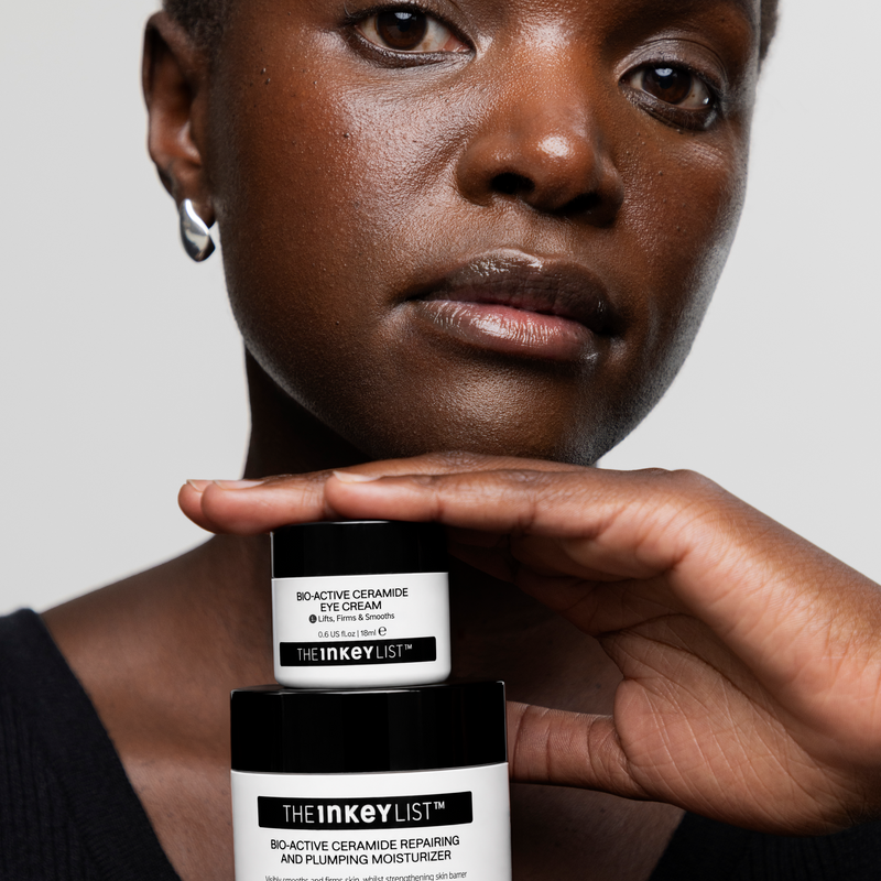 woman holding bio active products