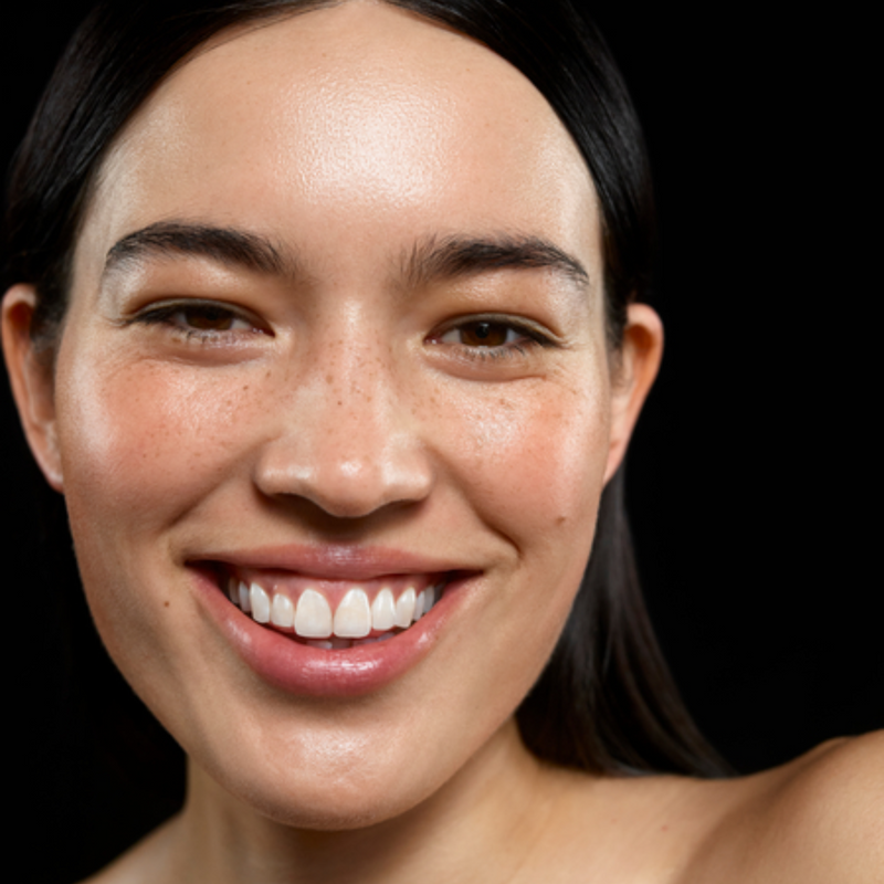 woman smiling