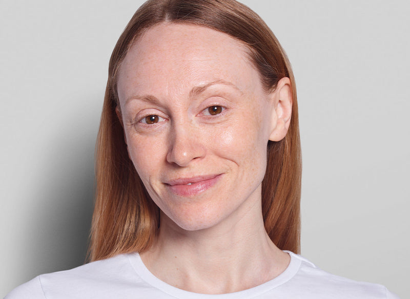 Woman smiling in the camera