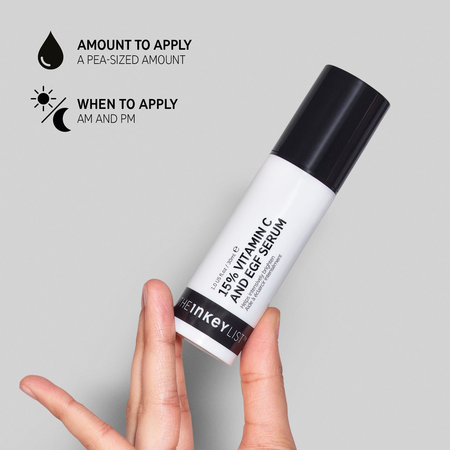 The INKEY List 15 Vitamin C + EGF Serum 30ml