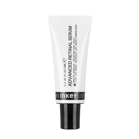 Tube of The Inkey List Advanced Retinal Serum on a white background