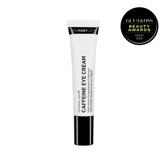 Caffeine Eye Cream pack shot with get the gloss award