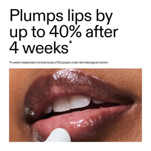 Key stat from recent clinical study of customers using Tripeptide Plumping Lip Balm