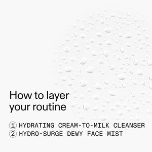 Text on a white background with skincare product names and steps.