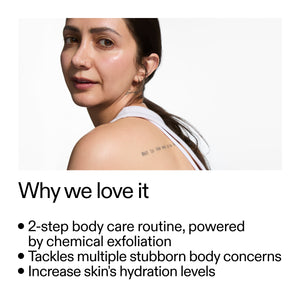 Image of a woman with text about the skincare routine.