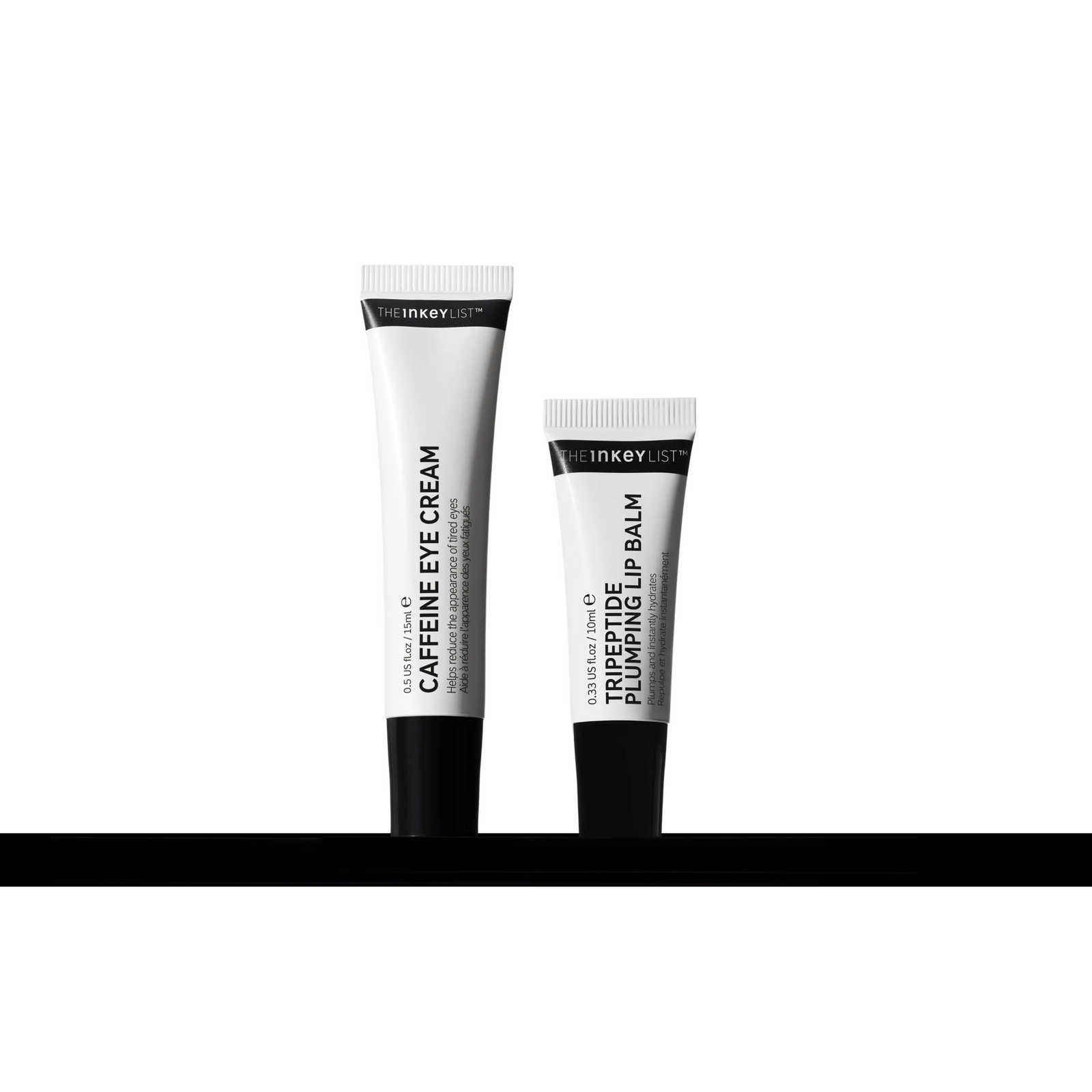 Two skincare products, a cream and a balm, from the brand 'Inkey List' on a white background.
