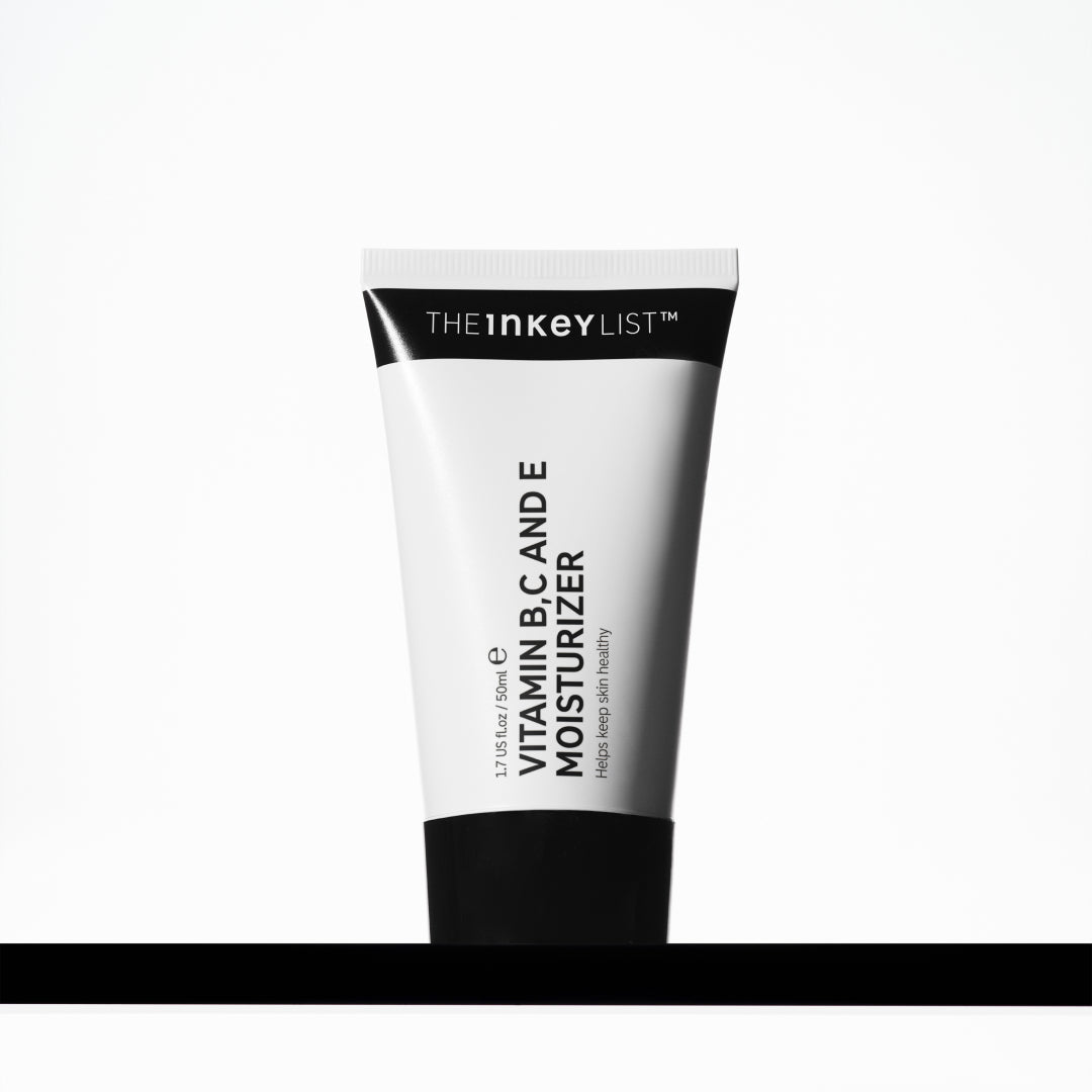 Vitamin B, C and E Moisturizer on a shelf