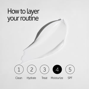 How to layer Bio-Active Ceramide Moisturizer in your routine: Step 4, moisturize