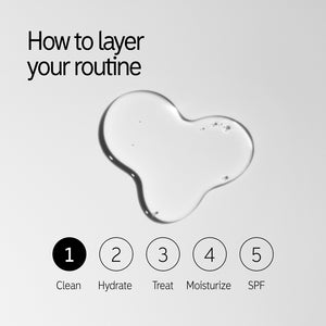 How to layer Salicylic Acid Cleanser in your routine: Step 1, clean