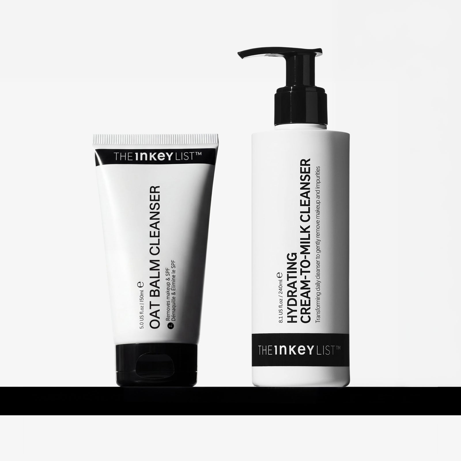 Two skincare products from The Inkey List on a white background