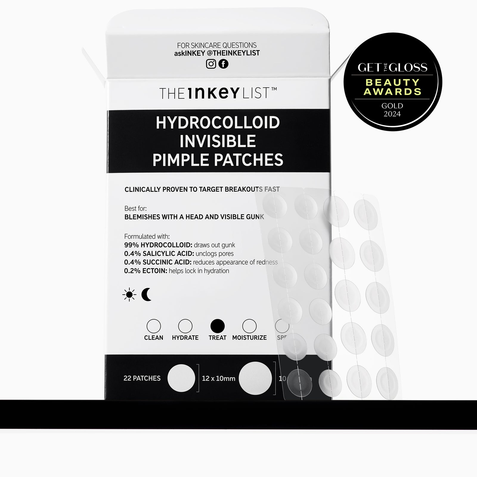 Hydrocolloid Invisible Pimple Patches with get the gloss award