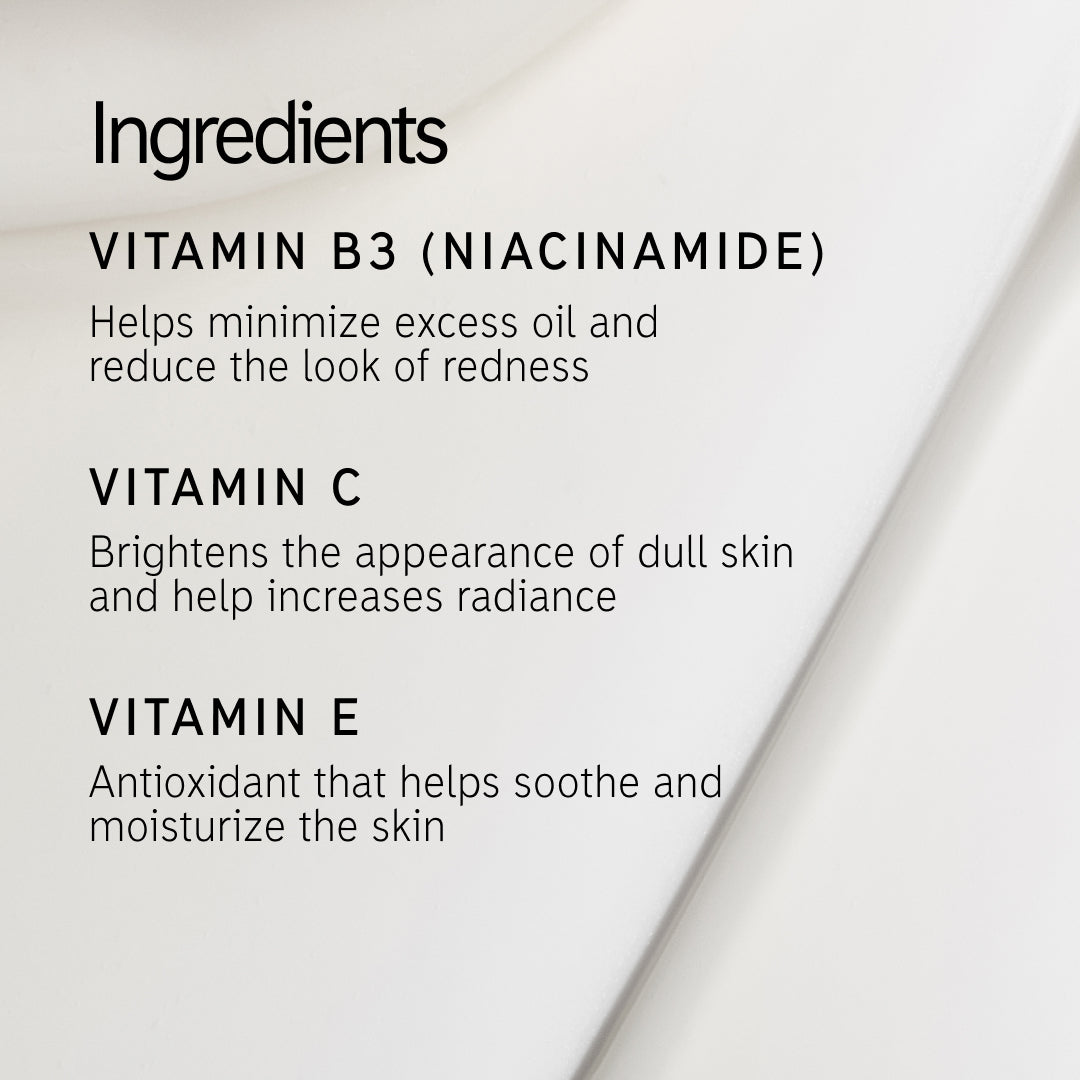 Vitamin B, C and E Moisturizer ingredients