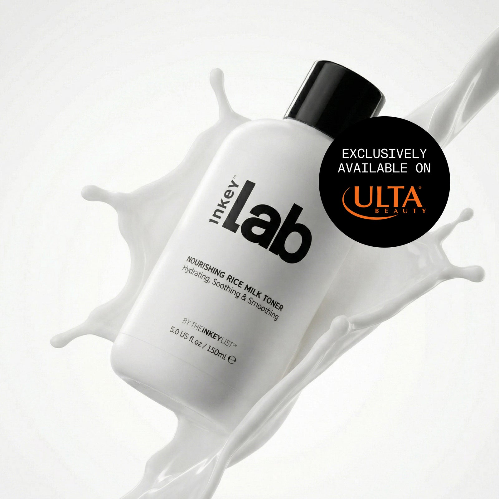 Bottle of milk toner with 'Exclusively available on Ulta Beauty' label