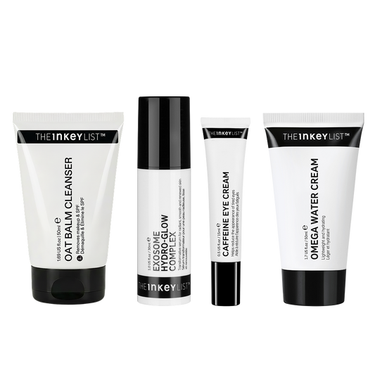 Set of skincare products from The INKEY List on a white background