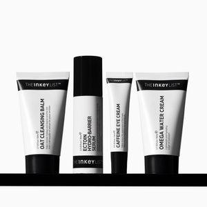 Four skincare products from The Inkey List on a white background
