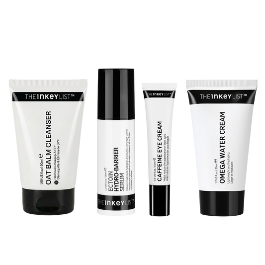 Set of skincare products from The INKEY List on a white background
