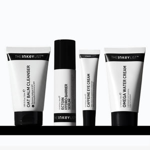 Set of The INKEY List skincare products on a white background