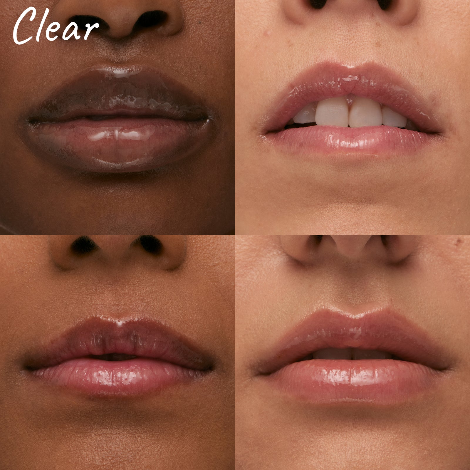 Clear tripeptide lip on models