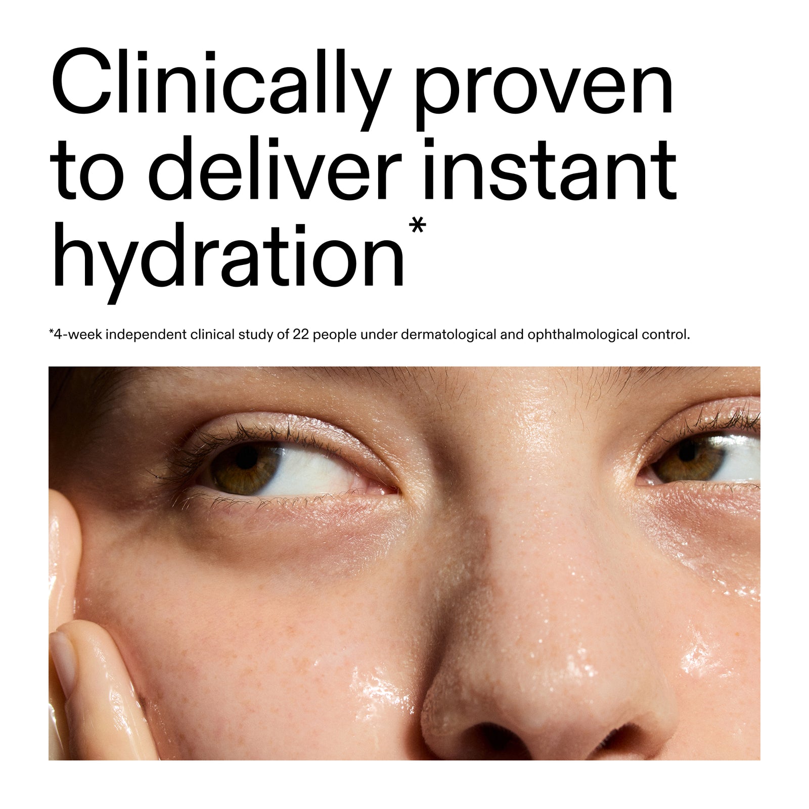 Key claim from clinical study into Hyaluronic acid serum
