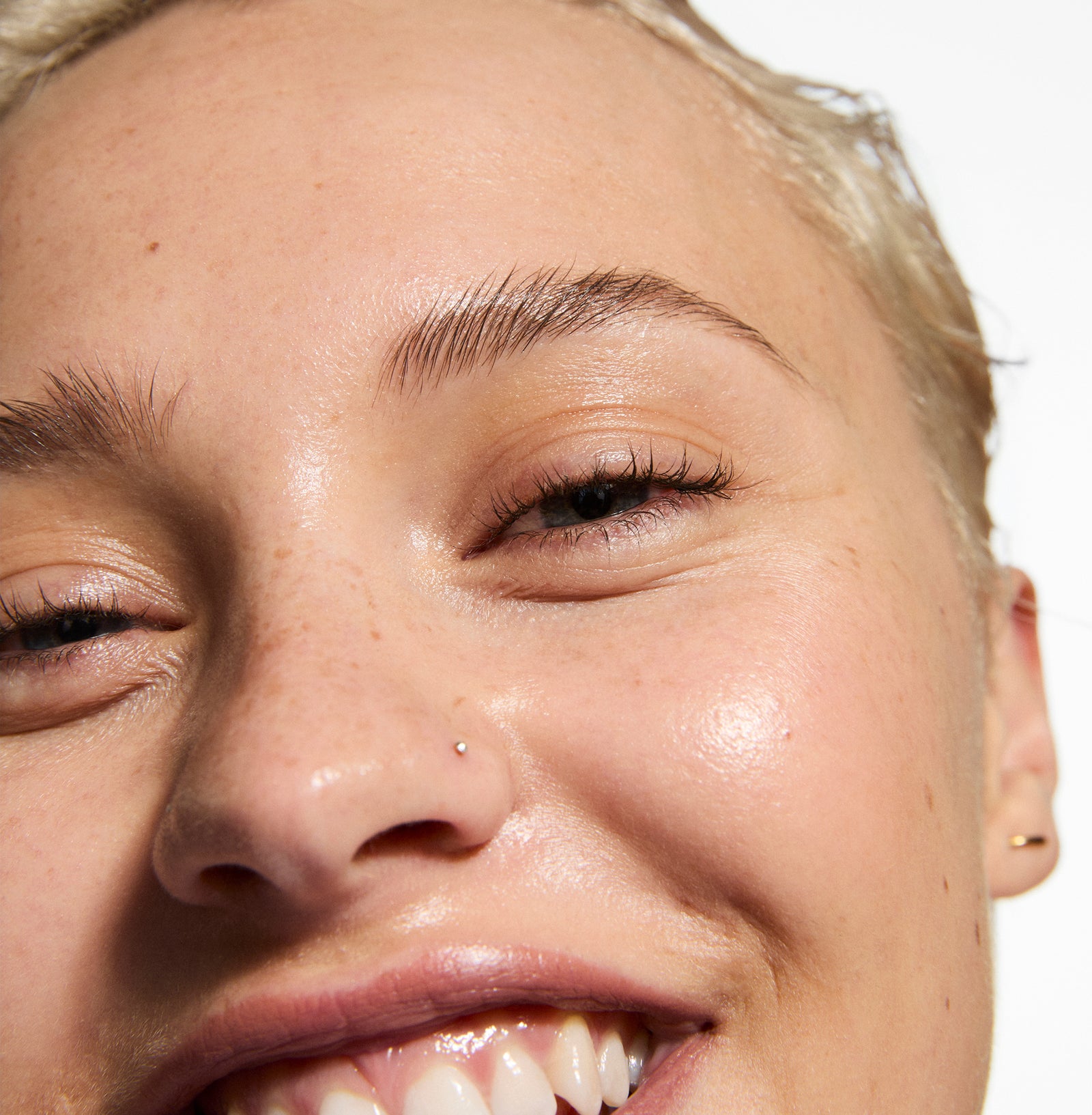 Close-up of a person's face