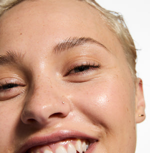 Close-up of a person's face