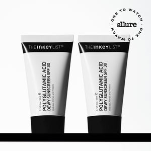 Dewy SPF 30 duo on shelf with Allure one to watch badge 