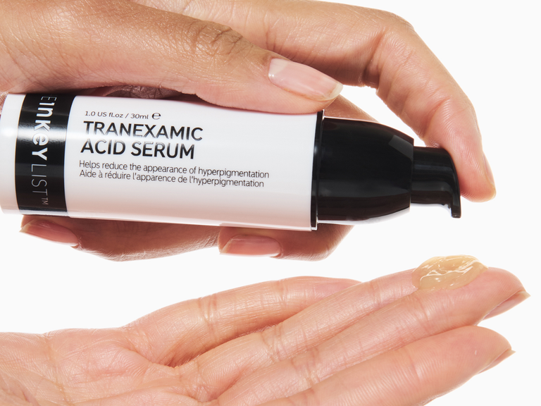 INKEY tranexamic acid pumped onto finger