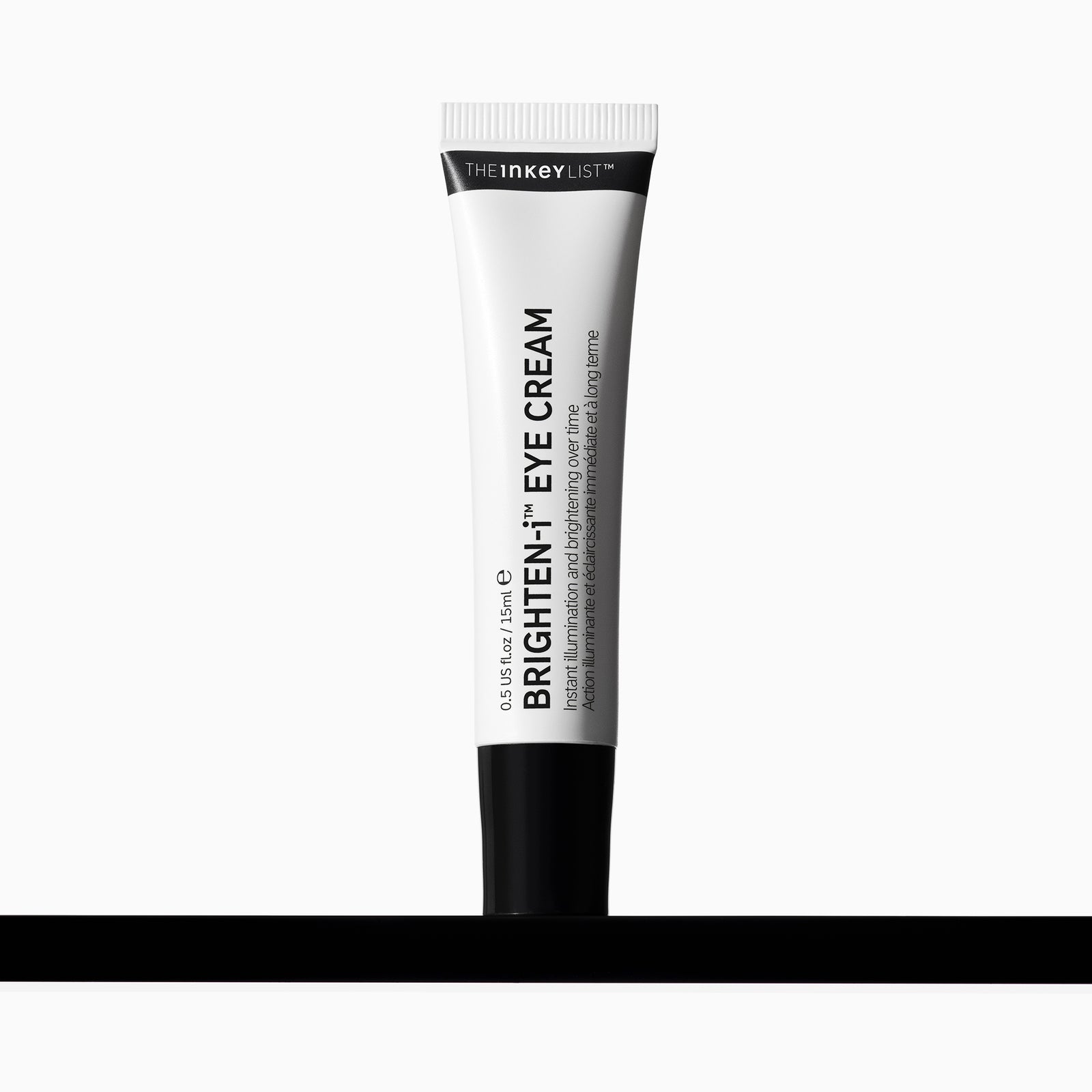 Tube of The Inkey List Brighten-It Eye Cream on a white background