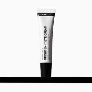 Tube of The Inkey List Brighten-It Eye Cream on a white background