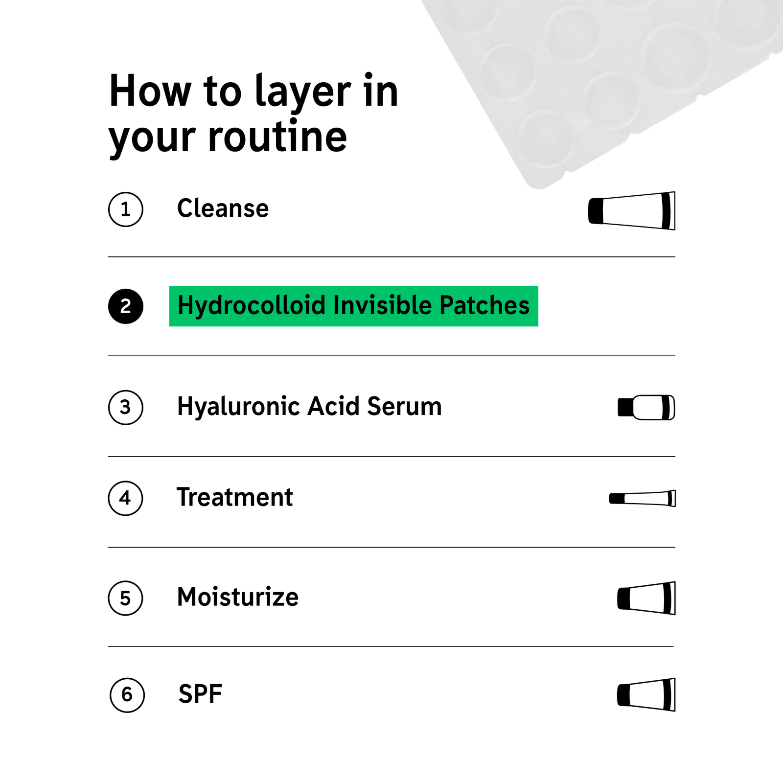 Hydrocolloid Acne Pimple Patch | The INKEY List How long to keep pimple patch on