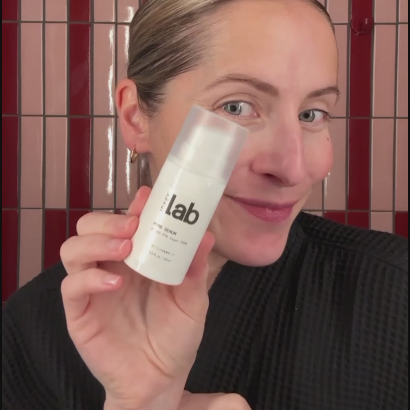 woman applying PDRN serum